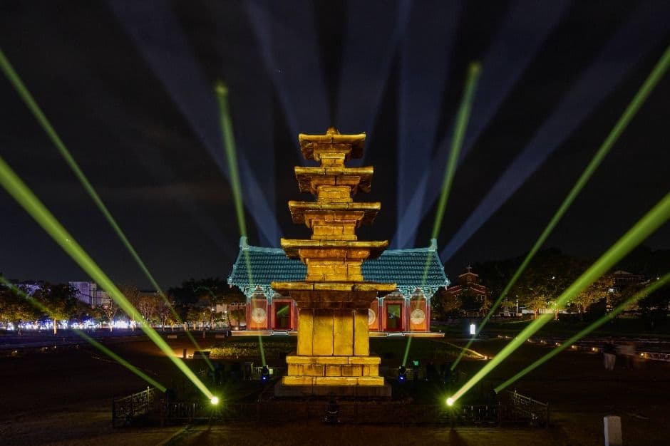 국가유산 미디어아트 부여 정림사지